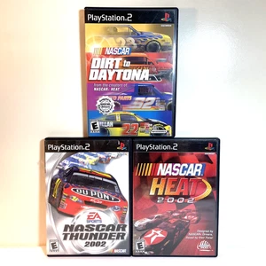 NASCAR: HEAT 2002 / DIRT TO DAYTONA / THUNDER 2002 PS2 PlayStation 2 TESTED READ - Picture 1 of 24
