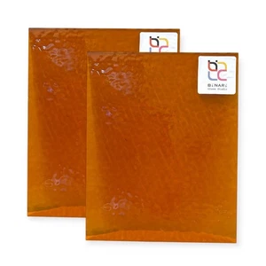 2 Pack Ocher English Muffle Stained Glass – Vintage Ripple Texture | BiNARi - Picture 1 of 6