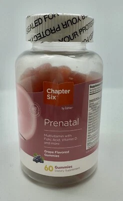 Capítulo Seis Multivitamínico prenatal para mujer con cuenta A C D3 E B6 B12-60 caducidad 26/11 Foto 1 de 4