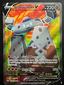 Pokemon Stonjourner V Full Art - Schwert & Schild - 193/202 - Bild 1 von 2