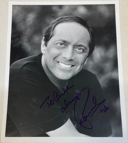 Singer Paul Anka Autograph 8X10" B & W Photo in Great Cond Cover