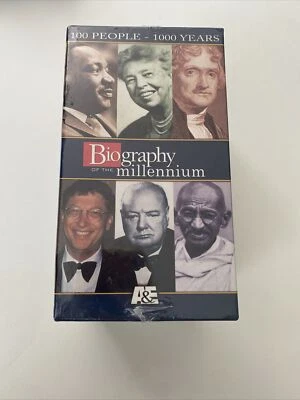 A&E Biography of the Millennium, 100 People 100 Years, 4-Tapes VHS Set - NEW - Image 1 of 4