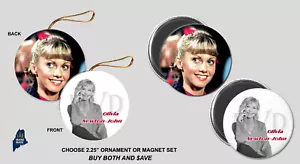 OLIVIA NEWTON JOHN TRIBUTE Juego de Adornos/Imanes - Grasa de Película Regalo Arena - Imagen 1 de 1