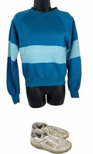 Vintage Womens 80s Brooks Crewneck Sweatshirt Shoes Bundle Used Size 10 - Picture 1 of 12