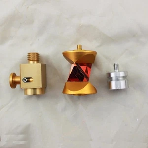 New  360 Degree Mini Prism Set GZR101 Reflector Style Replacement w/ Poles - Picture 1 of 4