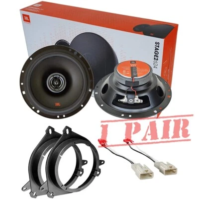 JBL Stage2624 240W 2way 6.5" Speakers & Adapters for Toyota/Lexus/Scion 1998-Up - Image 1 of 4