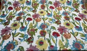 Swavelle Jacquard Fabric Dewey Floral Petals Multi Confetti By the yard - Picture 1 of 8