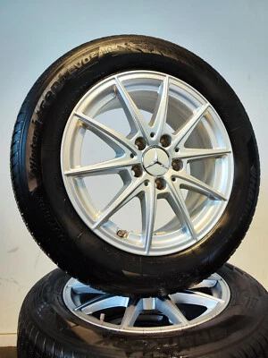 4 Winterräder 205 60 R16 Mercedes A B CLA Klasse W177 W247 W118 16" Alufelgen - Bild 1 von 3