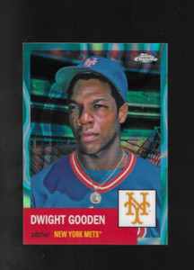 DWIGHT GOODEN 2022 Topps Chrome Platinum #10 AQUA LAVA REFRACTOR /299 CENTERED