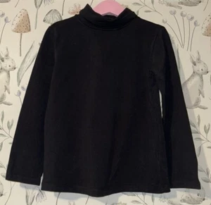 Girls Age 7 (6-7 Years) Next Black Long Sleeved Polo Neck Top - Picture 1 of 2