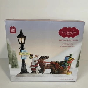 St. Nicholas Square Christmas Village SANTA'S DELIVERIES New - Picture 1 of 4