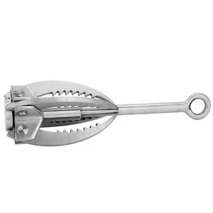 Stainless Steel Folding Grappling Hook Rock Climbing Claw Survival Tool MU - Picture 1 of 7