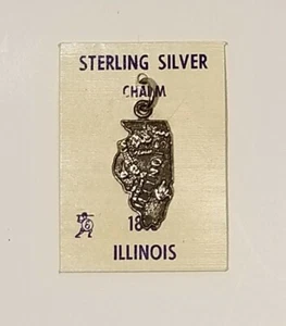 Vintage Illinois State Souvenir Charm Sterlingsilber - Bild 1 von 5
