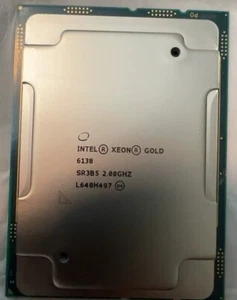 Matched Pair Intel Xeon Gold 6138 2GHZ 20 Kerne 40 Threads FCLGA3647 125W CPU - Bild 1 von 2