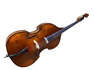 Oberkrainer Kontrabass Vollmassiv 1/2 bundiert inkl. Gigbag MEC Pickup NEU TOP - Bild 1 von 11