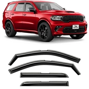 Sun Rain Visors Wind Rain Guards for 2011-2025 Dodge Durango SHATTERPROOF - Picture 1 of 8