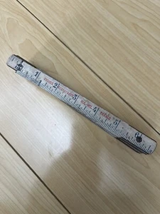 Vintage Folding Wooden Ruler Inches Fix N Save Rul-Wel Made In France - Picture 1 of 5