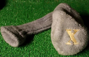 Gray Furry Wood Headcover X 3 4 5 6 Golf - Picture 1 of 3