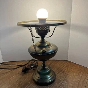 Vintage Brass Table Lamp Mid Century Modern Decorative Light Fixture Home Decor - Picture 1 of 9