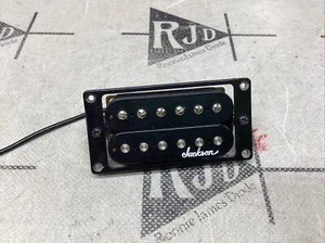 Jackson Logo Humbucker Guitar Pickup Black Ceramic Neck - Picture 1 of 3