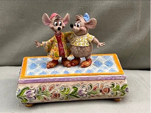 Disney Jim Shore Cinderellla Bossom Buddies Figurine Trinket Box Signed  NEW - Picture 1 of 11