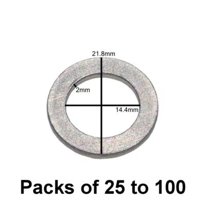 BUY AUTO SUPPLY M14 Aluminum Oil Drain Plug Washer Gasket Fits Honda 94109-14000 Dorman 095-015