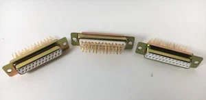 NEW 3 LOT 25 Long Pin Chassis & Circuit Board Mount D Connector Female Socket - Picture 1 of 3