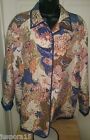 Alfred Dunner Womens Jacket Coat Size 18 Silk Floral