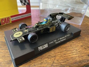 Policar CAR02g Lotus 72E #1 JPS Monaco GP 1974 Ronnie Peterson 1/32 Slot Car - Picture 1 of 2
