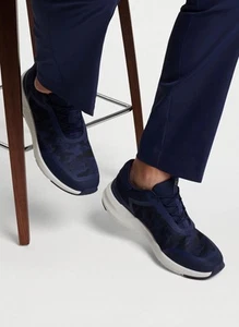 PETER MILLAR CAMBERFLY Mens 10.5 Navy Camo Sneaker Golf Casual Shoes MF24EF30A - Picture 1 of 22