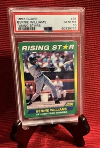 BERNIE WILLIAMS/PSA 10/ POP 2/ 1992 Score 100 Rising Stars #34 New York Yankees - Picture 1 of 2