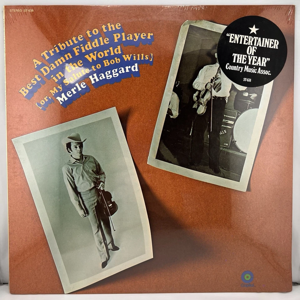 Sealed 1970 Merle Haggard A Tribute To The Best Damn Fiddler In The World LP Foto 1 de 4