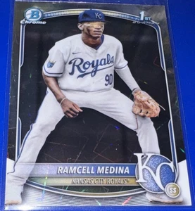 2025 Bowman Chrome Prospect - Ramcell Medina #BCP-187 Velocity Refractor (RC) - Bild 1 von 2