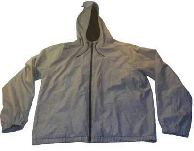 Marc Anthony 风衣网眼衬里夹克男式 XL 全拉链连帽 — 第 1/4 张图片