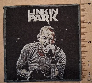 Linkin Park Chester Bennington Grey Border Woven Patch - Picture 1 of 1