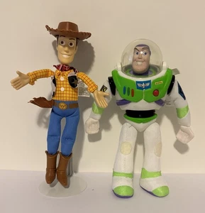 Vintage 90er Toy Story Woody & Talking Buzz Lightyear Figuren Disney Pixar ungetestet - Bild 1 von 6