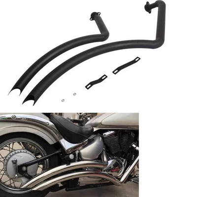 For Suzuki Boulevard M50 C50/T VL800 Shortshots Staggered Exhaust Pipe System - Image 1 of 4