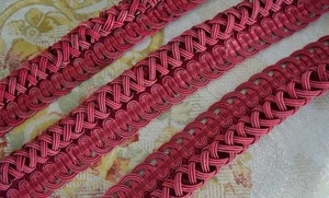 Superb 2.2 M Length Antique French Silk Serpentine Passementerie/Braid - B1259 - Picture 1 of 11