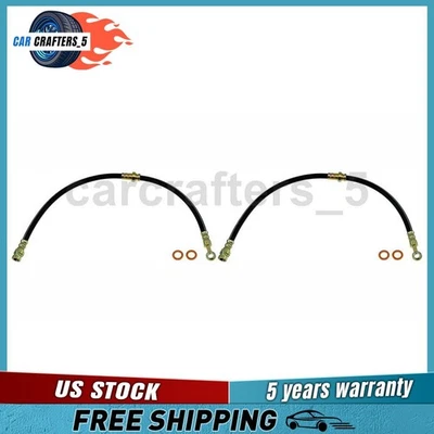 2 Front Brake Hydraulic Hose For 2004-2008 2010 2011 Mitsubishi Endeavor 3.8L Foto 1 de 4
