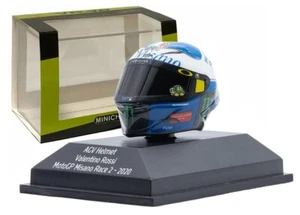 Minichamps Valentino Rossi AGV Helmet Misano MotoGP Race 2 2020 - 1/8 Scale - Picture 1 of 6