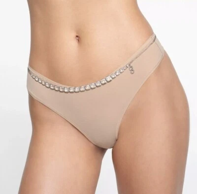 New Swarovski x SKIMS belly chain Imperial cut White Stainless Steel 5678063 - Image 1 of 4