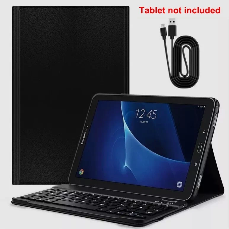 Fits For Samsung Galaxy Tab A 10.1 SM-T580N Tablet Bluetooth Keyboard Case Cable - Image 1 of 4