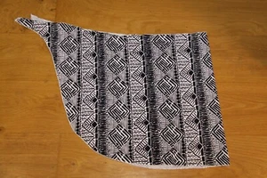 BIKINI ÜBERWURF STRAND- BADE- ROCK TUCH GRÖSSE S-M SCHWARZ AN EINER SEITE GEBUN - Bild 1 von 1
