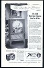 1950 Zenith Black Magic TV television set photo vintage trade print ad photo