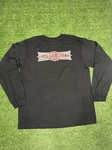 Ernie Ball Guitar Strings Long Sleeve Black T-Shirt Size XL Vintage Rare 90s Y2K - Picture 1 of 5
