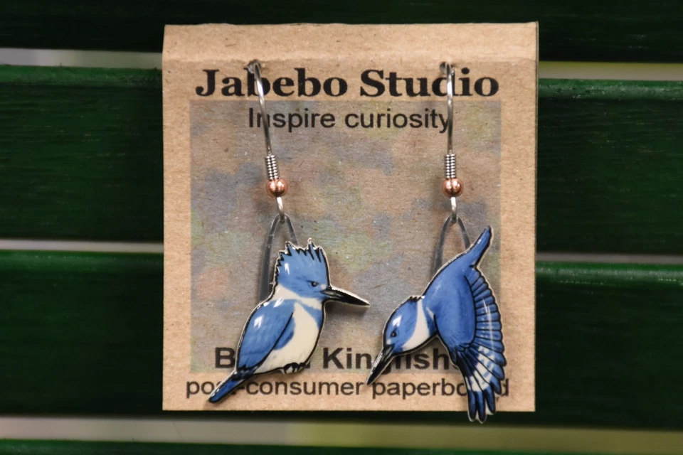 Pendientes Jabebo con cinturón martín pescador Foto 1 de 1