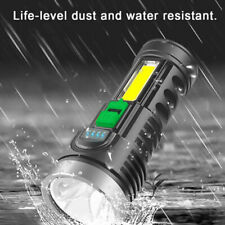 Super Bright 100000LM Torch LED Flashlight USB Rechargeable Tactical Lamp UK