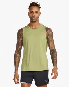 Nuevo Camiseta sin mangas 2XU Aero para hombre sin mangas mediana MR6676a GDE/APF - Imagen 1 de 6