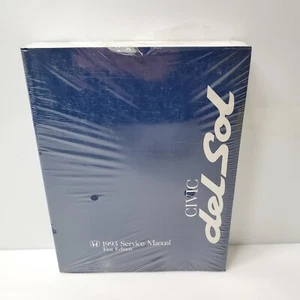 Vintage 1993 Honda Del Sol Service Manual Repair Book HTF - Picture 1 of 3