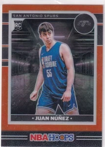 2024-25 Panini Hoops NBA No. 266 Juan Nunez Rookie Orange Prizm 30/199 - Bild 1 von 2